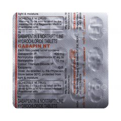 Gabapin Nt 400/10 MG Tablet 15 Gabapin Nt 400/10 MG Tablet 15